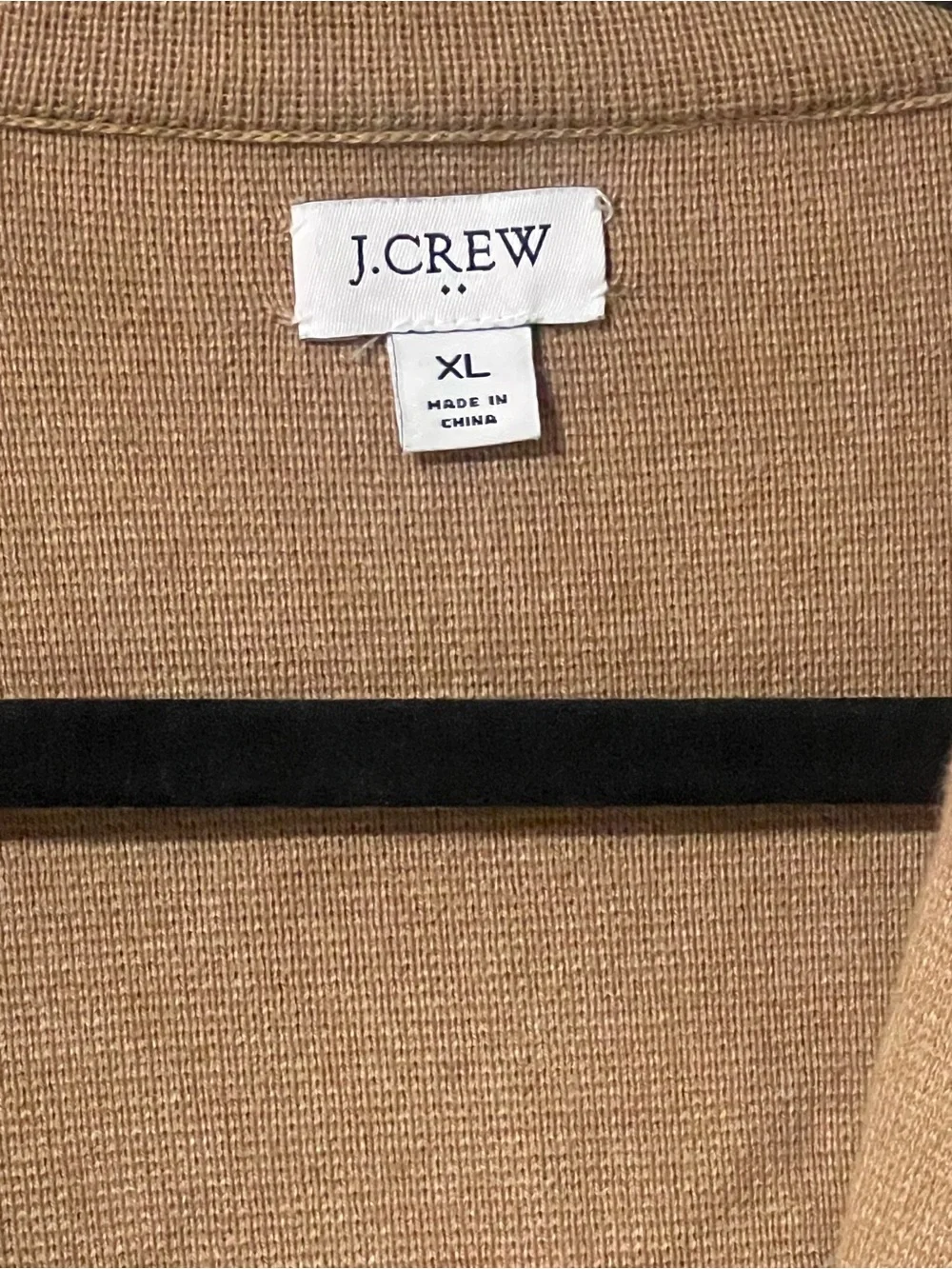 Preppy J. Crew Factory Schoolboy Sweater Blazer Size XL 100% Cotton